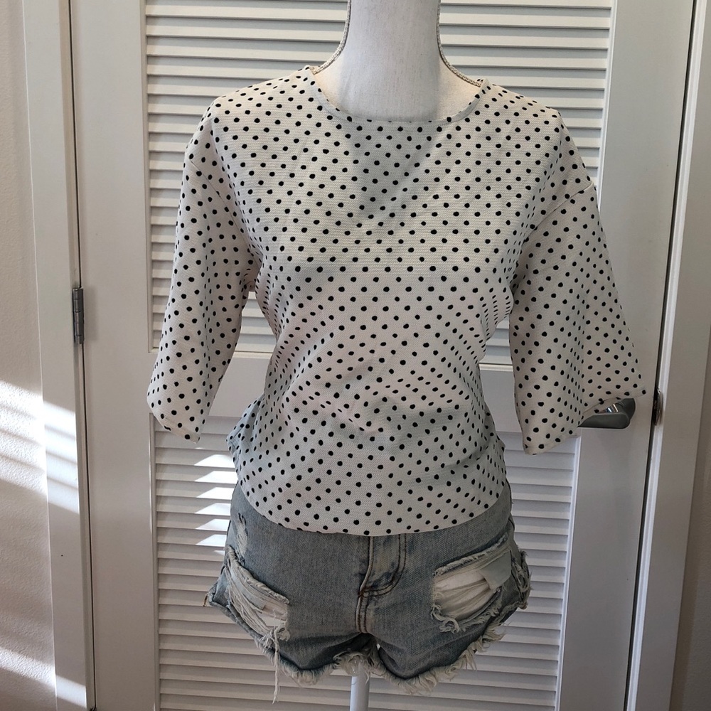 Polka dot top